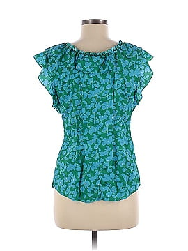 Derek Lam Collective Blue Floral Tie Top (view 2)