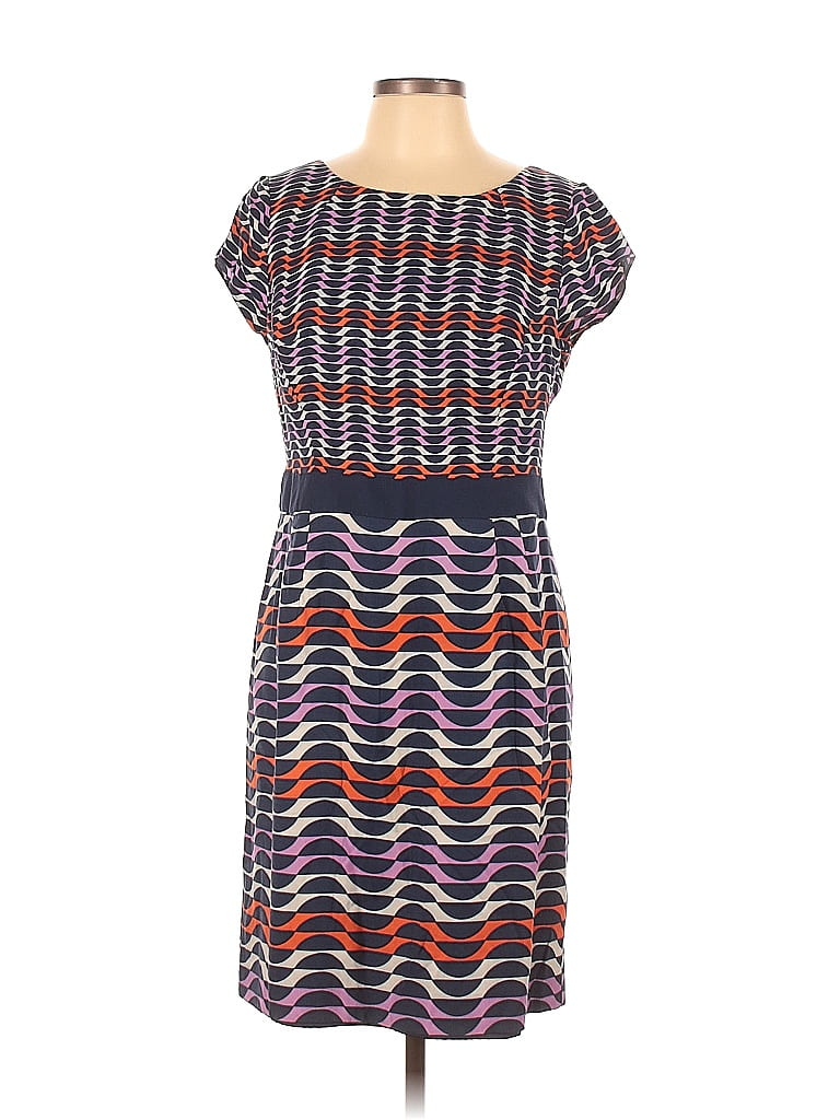 Boden Chevron-herringbone Color Block Chevron Multi Color Blue Casual ...