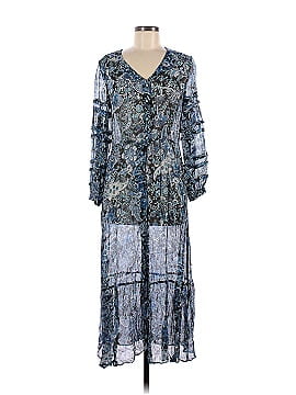 The Kooples Blue Floral Paisley Maxi (view 1)