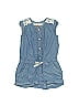 Mayoral 100% Cotton Solid Blue Romper Size 18 mo - photo 1