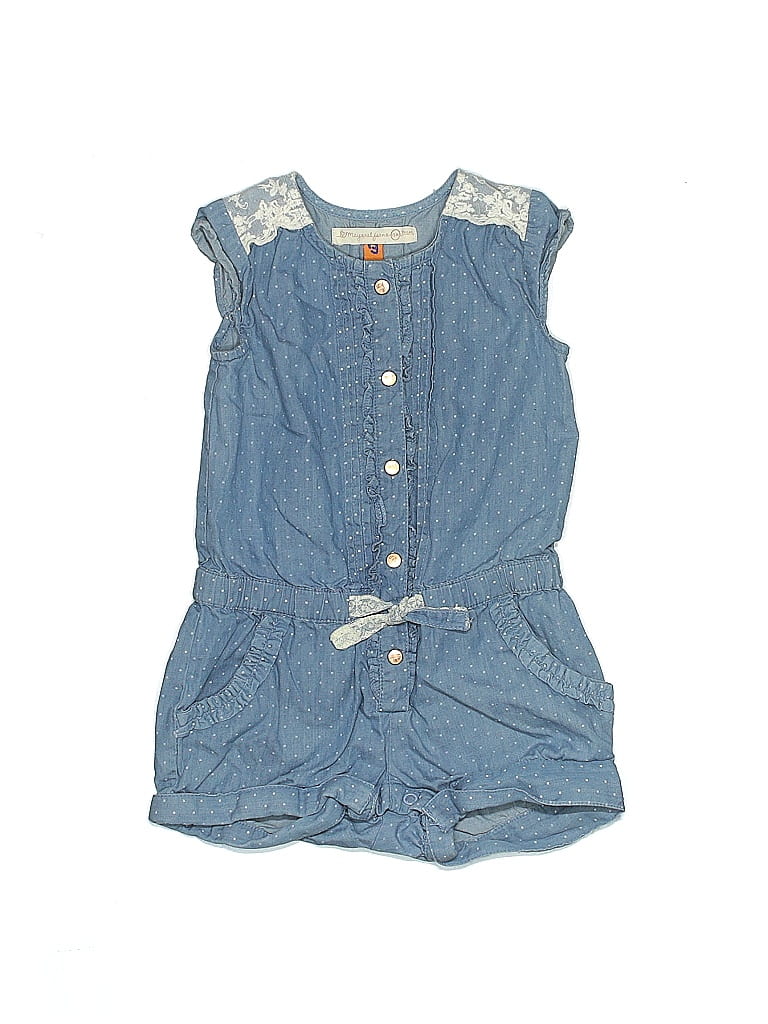 Mayoral 100% Cotton Solid Blue Romper Size 18 mo - photo 1