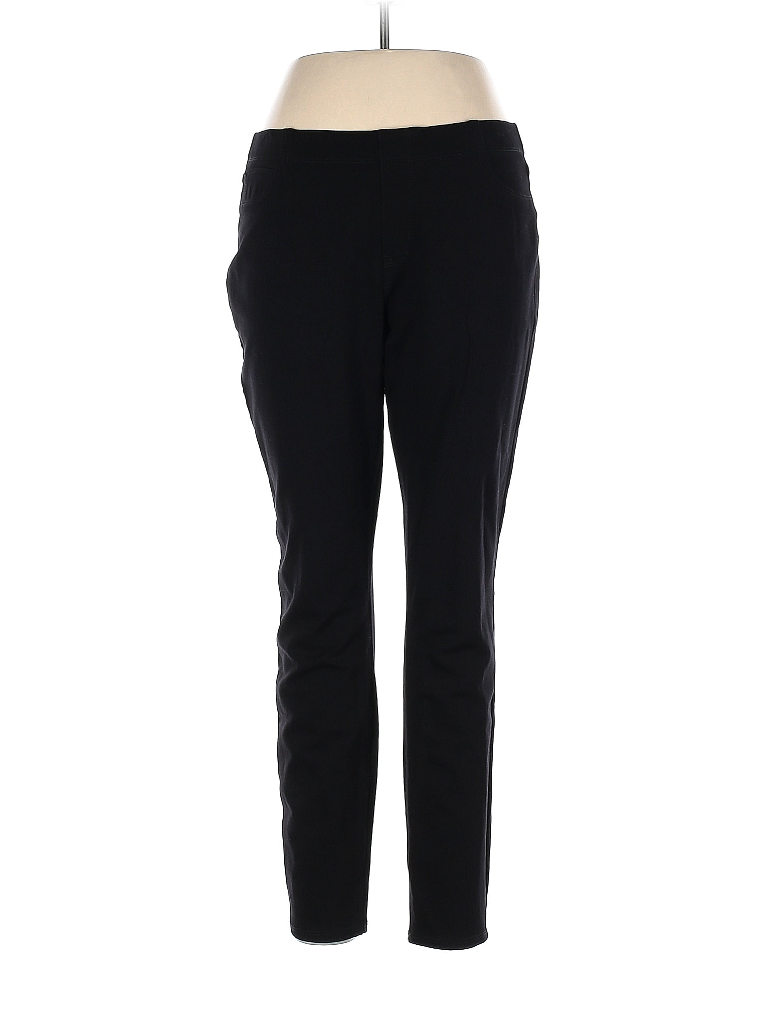 St. John's Bay Polka Dots Black Casual Pants Size L 72 off thredUP