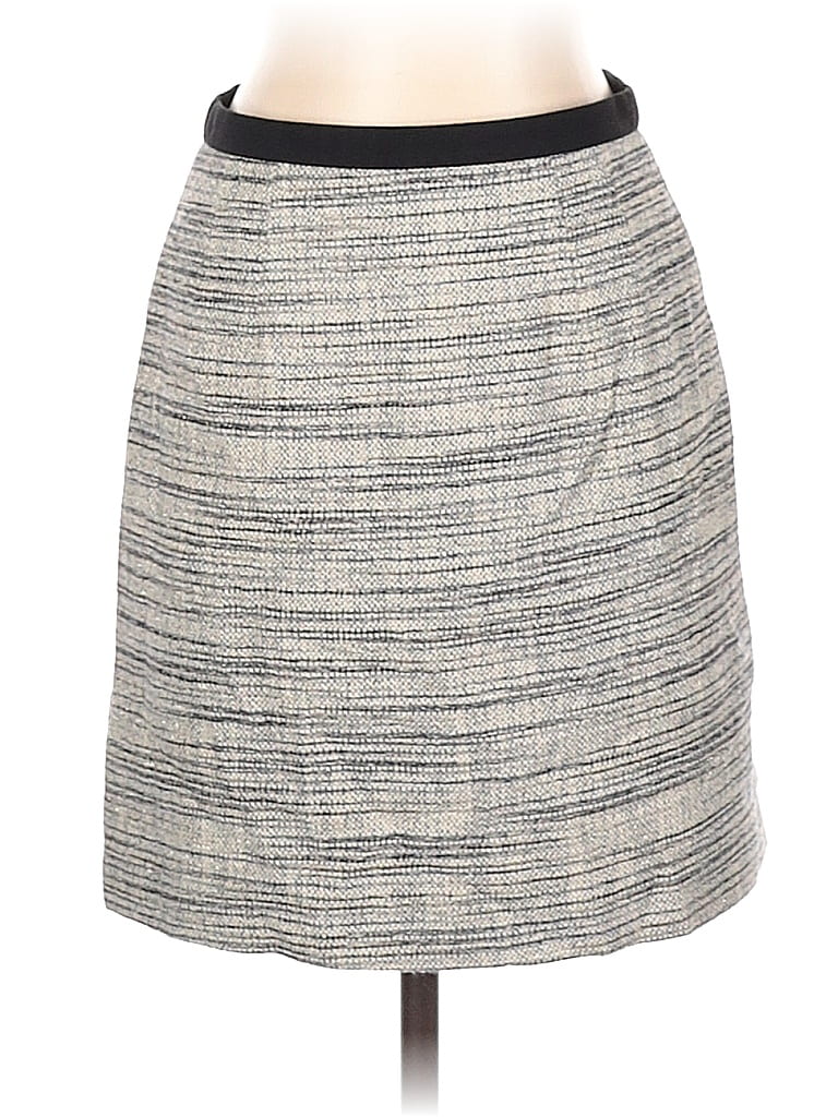 Ann Taylor Color Block Tweed Black Casual Skirt Size 00 - photo 1