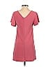 Leith Solid Burgundy Casual Dress Size XXS - photo 2