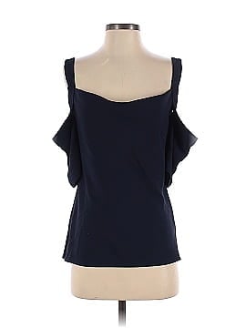 Jason Wu Collective Navy Cold Shoulder Top (view 1)