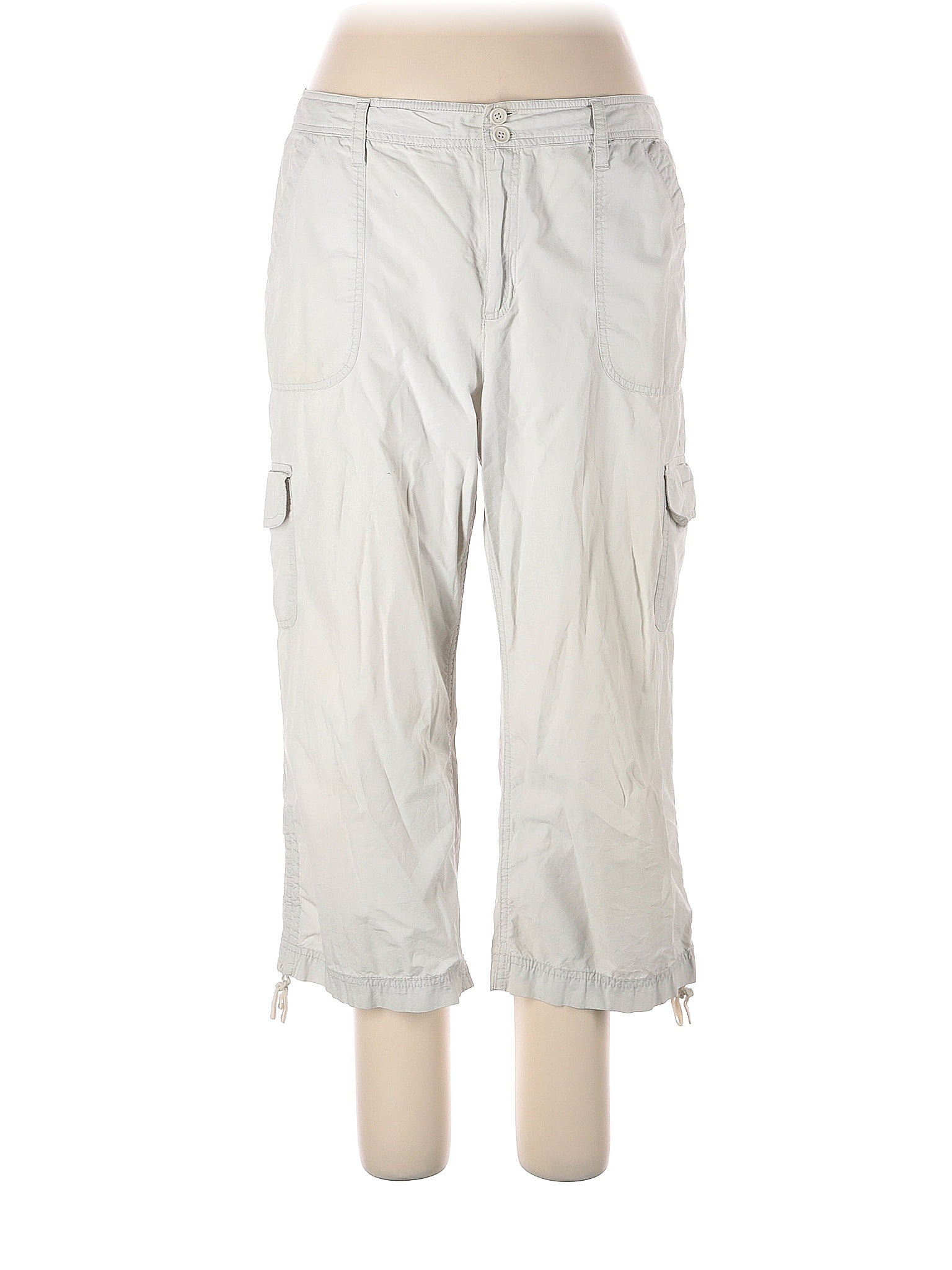 Jamaica Bay 100 Cotton Solid Tan Cargo Pants Size 16 71 off thredUP