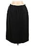 Albert Nipon 100% Silk Solid Black Silk Skirt Size 10 - photo 1