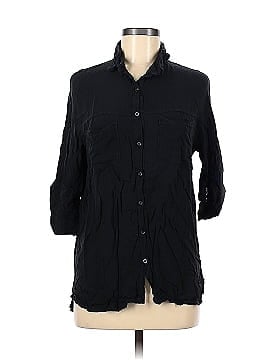 Brandy Melville Short Sleeve Button-Down Shirt (view 1)