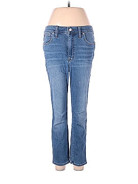 Madewell Petite 10" High-Rise Skinny Crop Jeans in Welling Wash: Summerweight Edition (view 1)