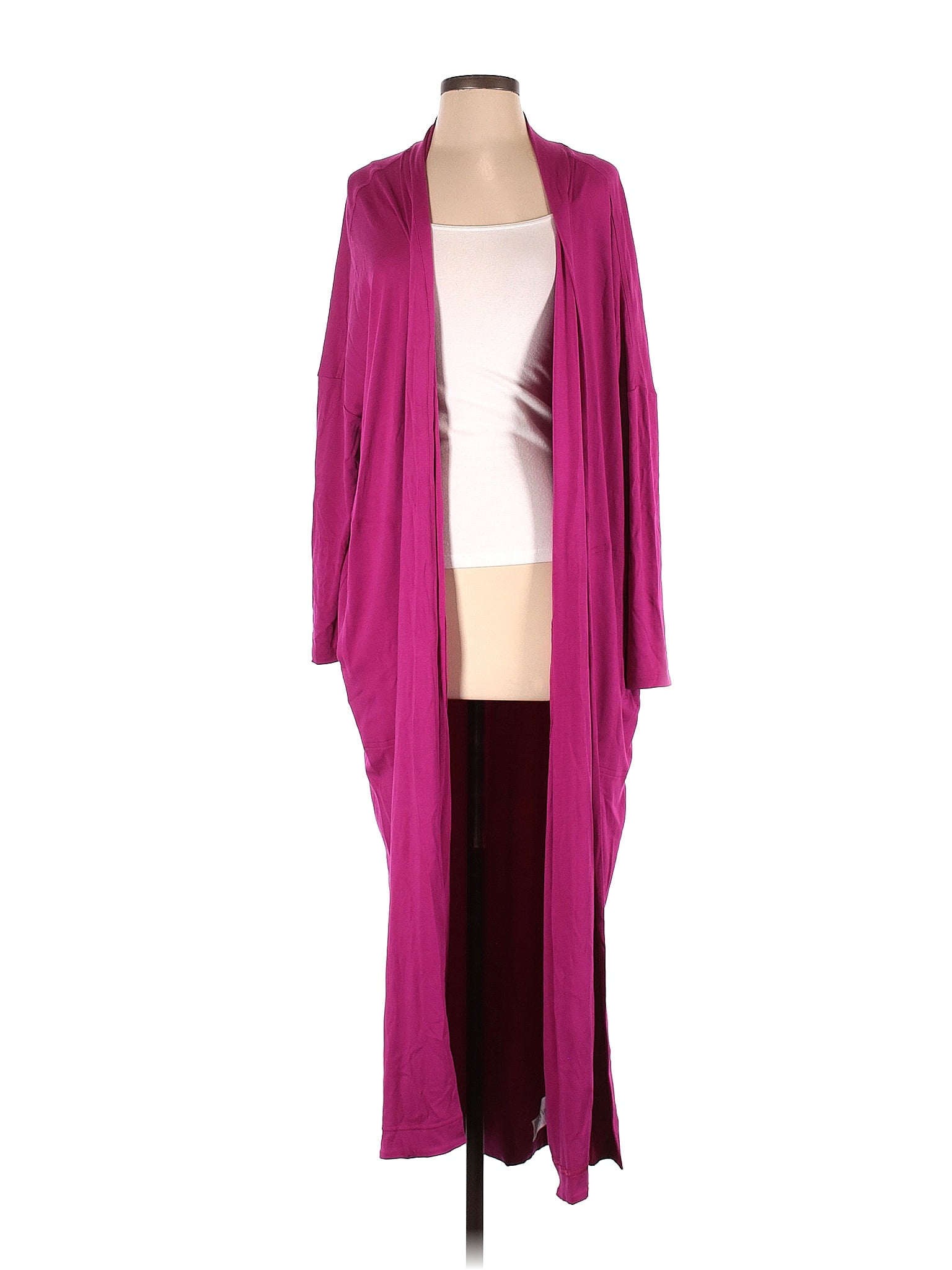 Athleta x Alicia Keys Color Block Solid Pink Cardigan Size Sm Med