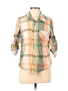 Natural Reflections 3/4 Sleeve Button-Down Shirt (view 1)