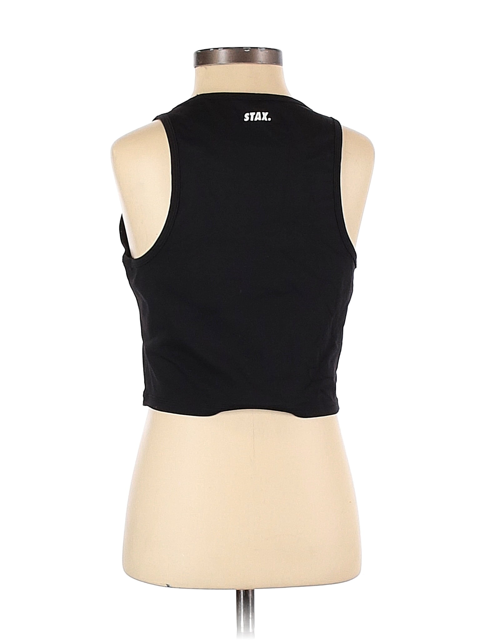 STAX. Graphic Black Tank Top Size S - 60% off