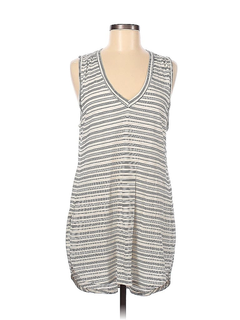 t.la Stripes Ivory Casual Dress Size M - photo 1