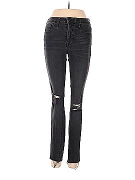 Madewell Tall 9" Mid-Rise Skinny Jeans in Black Sea (view 1)
