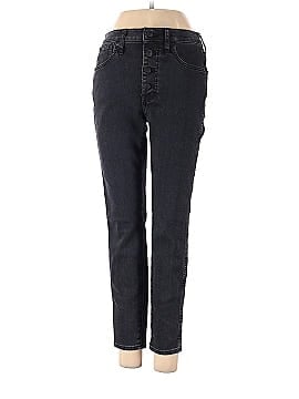 Madewell Petite 10" High-Rise Skinny Jeans in Robert Wash: Button-Front Edition (view 1)