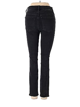 Madewell Petite 10" High-Rise Roadtripper Supersoft Jeans in Davie Wash: Knee-Rip Edition (view 2)