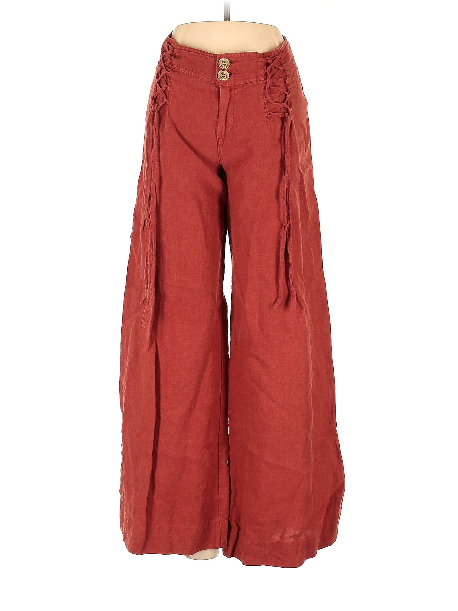Inserch Linen Pants P3116-00030 Red main image 1