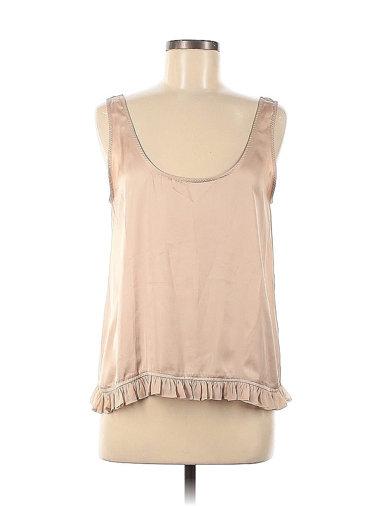 Violet & Claire 100% Polyester Tan Sleeveless Blouse Size M - photo 1