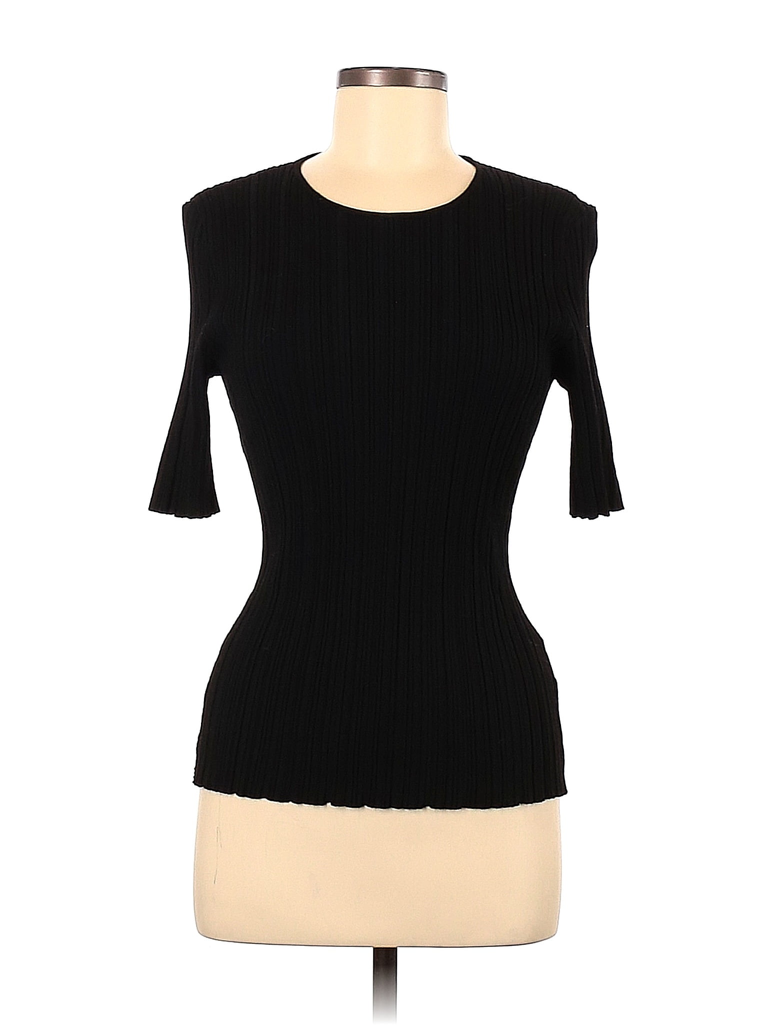 H&M Color Block Solid Black Pullover Sweater Size M 59 off thredUP