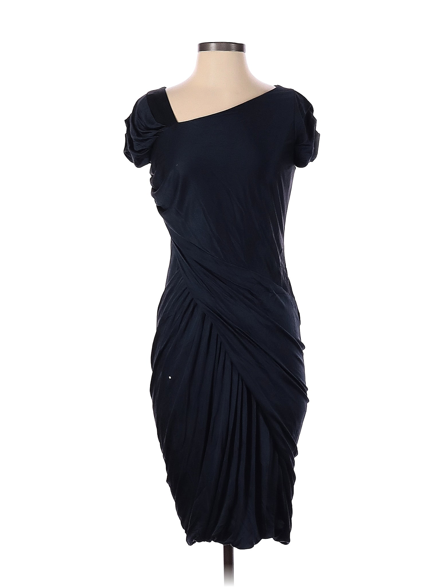 J. Mendel 100% Silk Solid Navy Blue Cocktail Dress Size 4 - 79% off ...