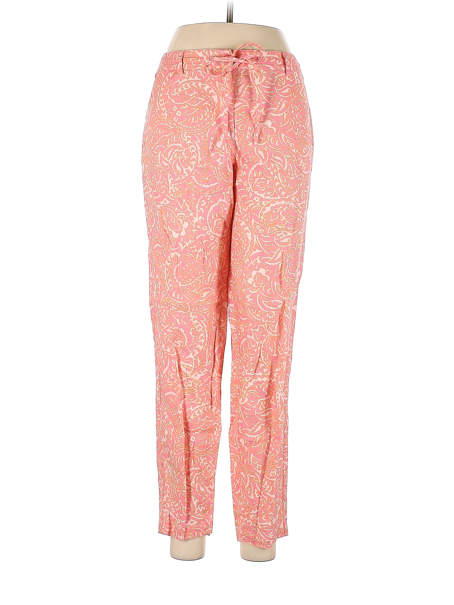 So Be It Sigrid Olsen 100 Linen Pink Linen Pants Size 8 56 off