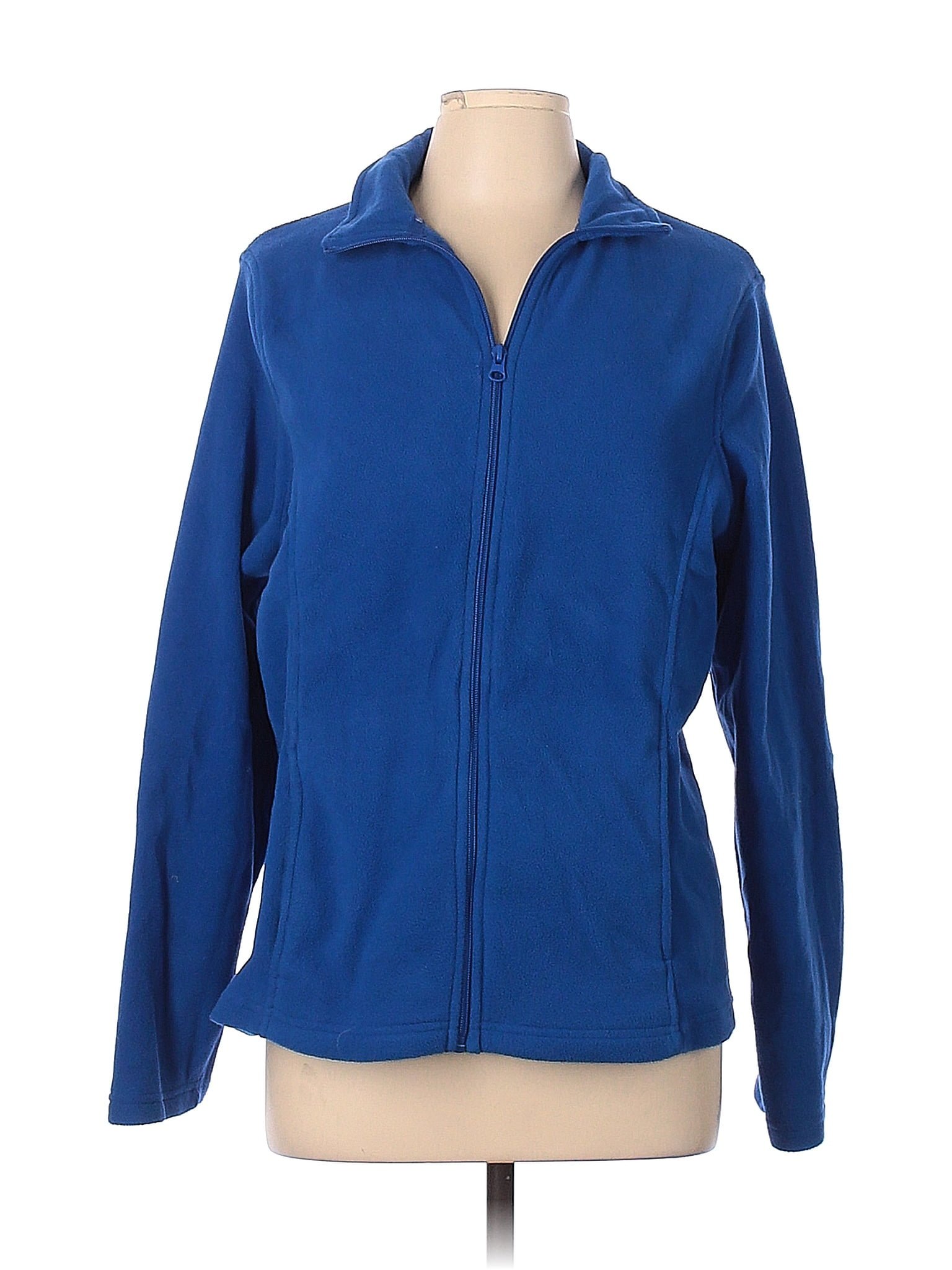 Emily B 100% Polyester Solid Blue Fleece Size L - 73% off | thredUP