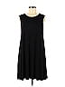 Adrienne Vittadini Solid Black Casual Dress Size M - photo 1