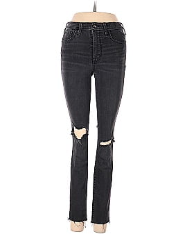 Madewell 9" Mid-Rise Skinny Jeans in Black Sea (view 1)