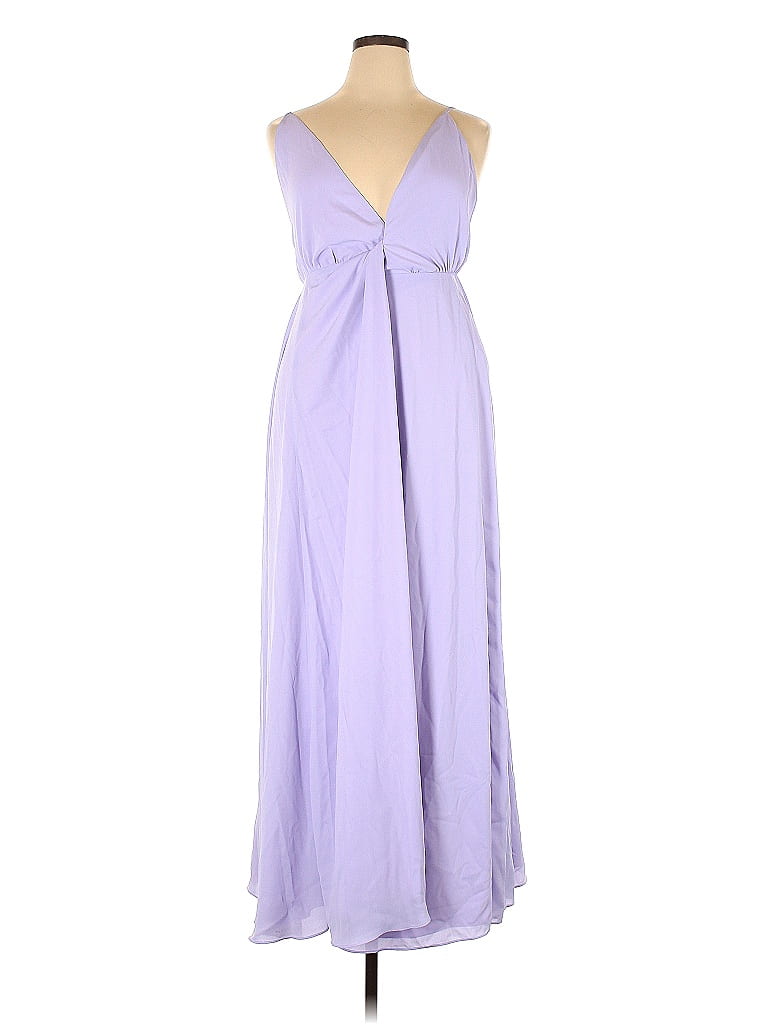 Fame And Partners 100% Polyester Purple Casual Dress Size 14 - photo 1