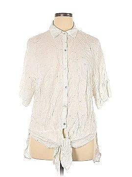 B Collection by Bobeau Short Sleeve Button-Down Shirt (view 1)