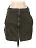 Dee Elly Solid Tortoise Green Casual Skirt Size S - photo 1