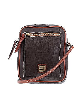 Dooney & Bourke small leather Lexi Crossbody Tomato Red w/Brown Accents