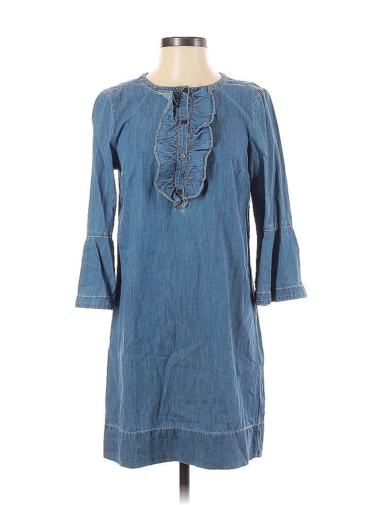 Draper James 100% Cotton Blue Casual Dress Size 4 - photo 1