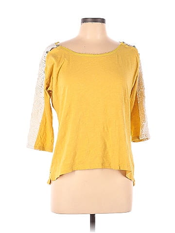 Little yellow hot sale button top