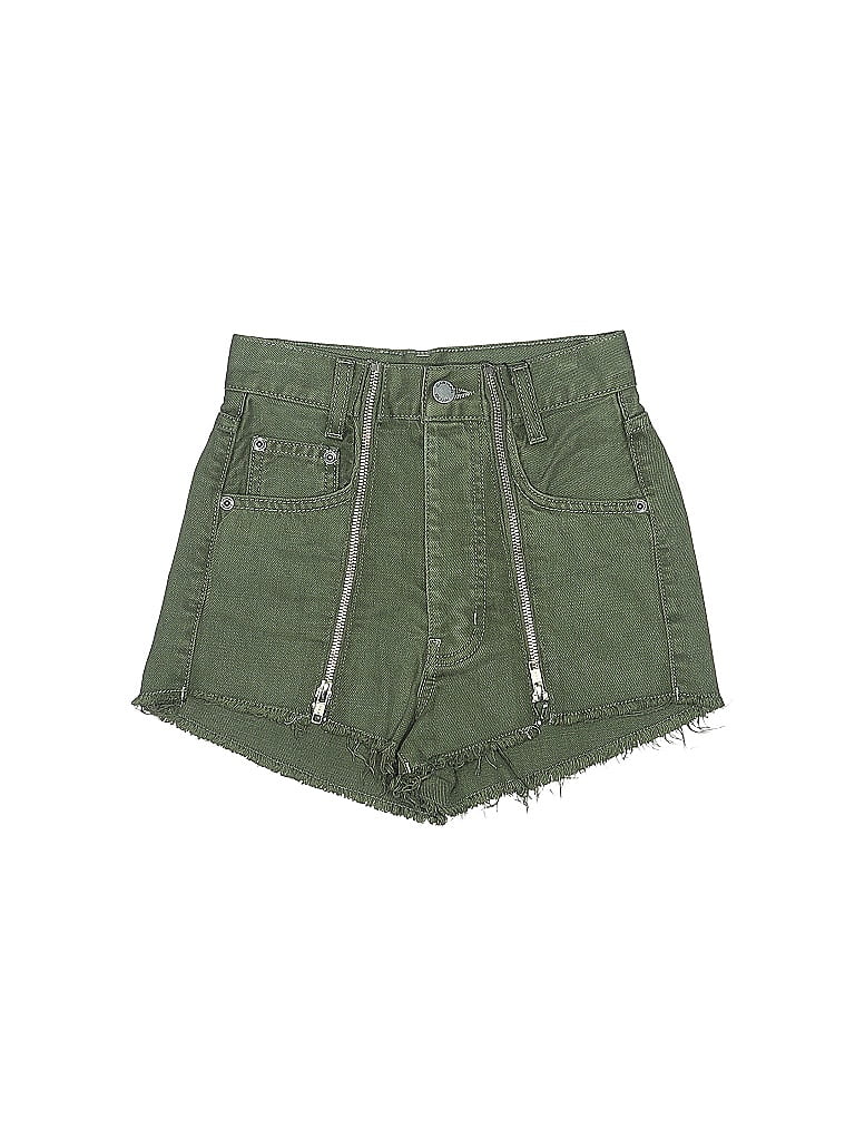 Carmar 100% Cotton Green Denim Shorts 23 Waist - photo 1