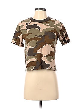 Madewell Easy Crop Tee in Cottontail Camo (view 1)