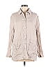 Evan Picone 100% Ramie Gray Long Sleeve Button-Down Shirt Size M - photo 1
