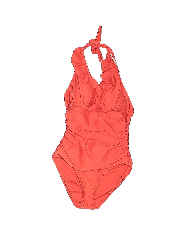 Ellen Tracy Red One Piece Swimsuit Size 6 70 off ThredUp