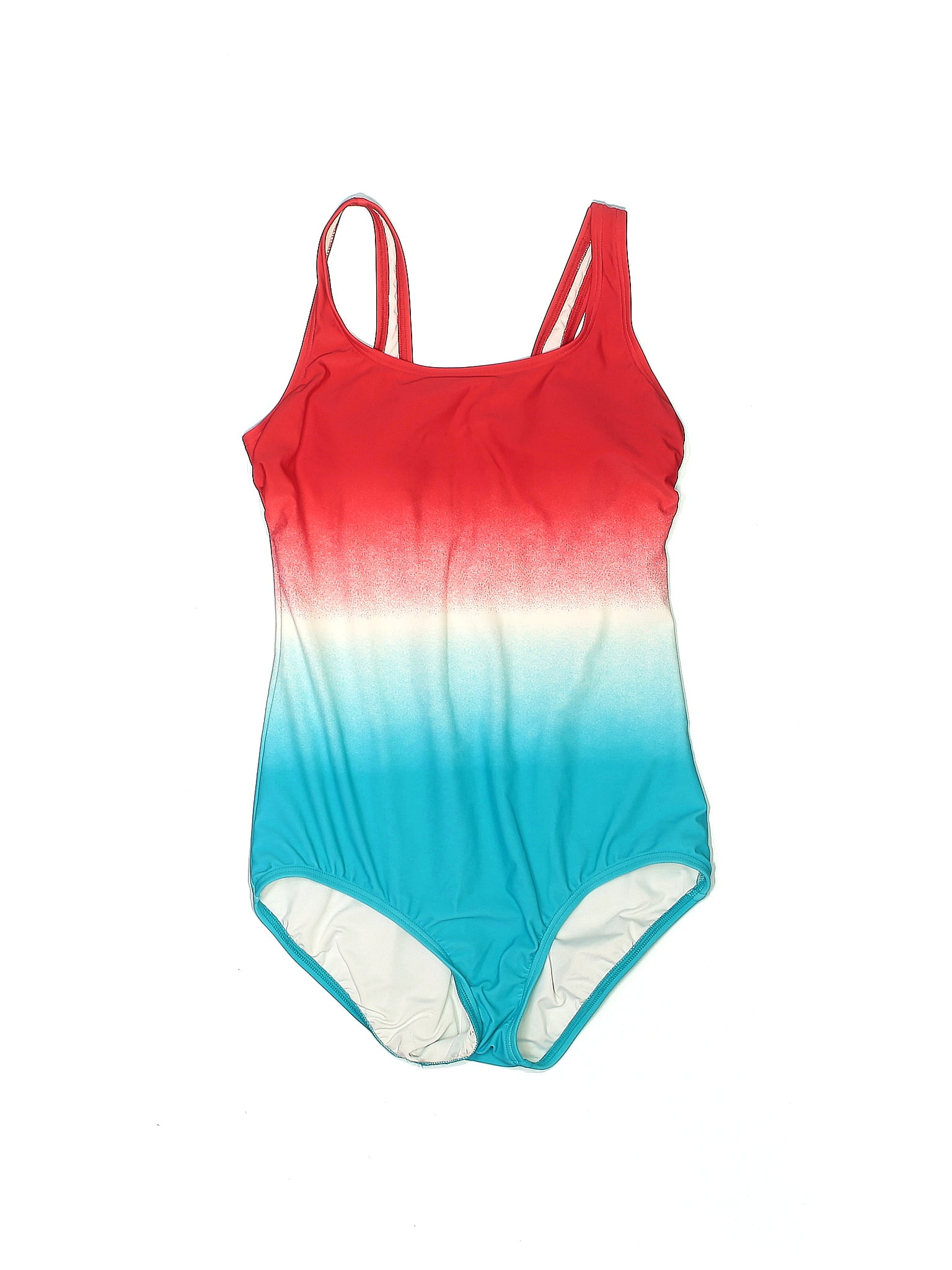 Lands End Ombre Multi Color Blue One Piece Swimsuit Size 8 76 Off Thredup 0769