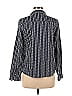 7th Avenue Design Studio New York & Company Houndstooth Tweed Blue Black Long Sleeve Button-Down Shirt Size M - photo 2