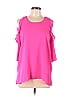 Umgee Pink Short Sleeve Blouse Size L - photo 1
