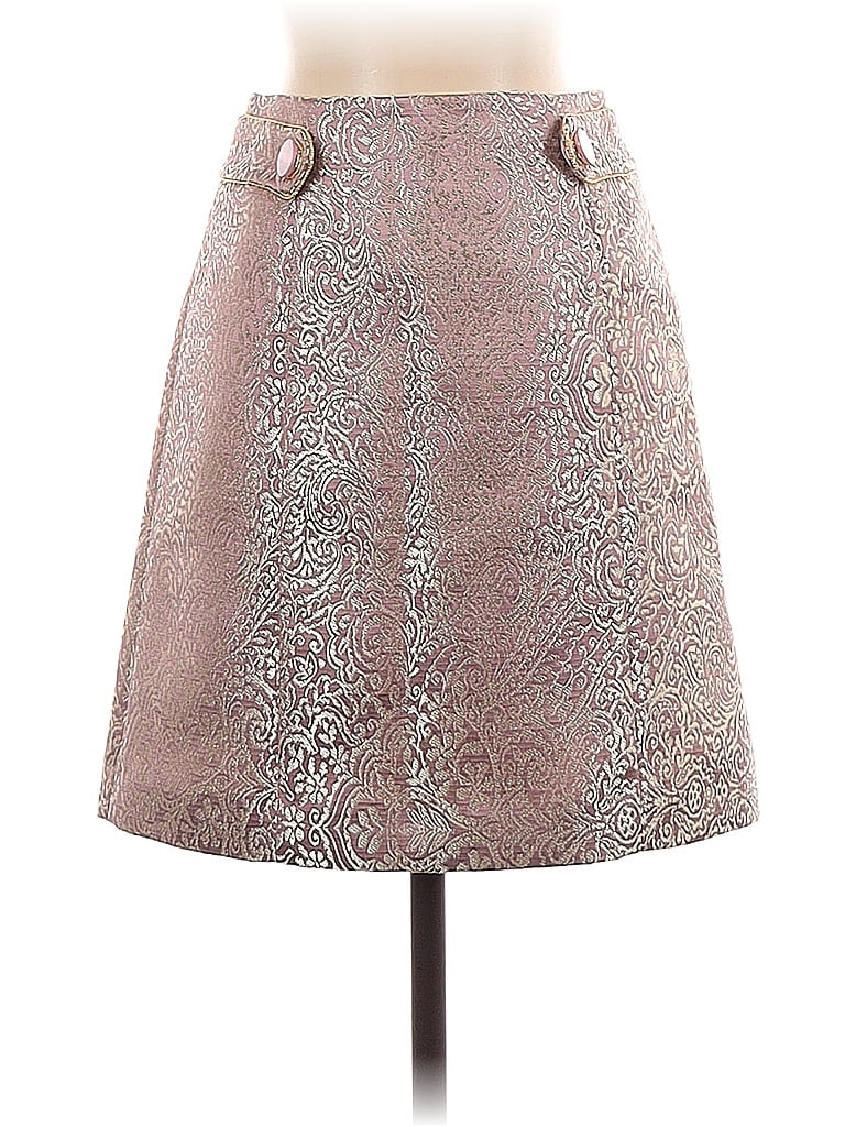 Click to view more detailed imagery on our partner's website Pre-owned Lilly Brown Formal Skirt In Silver