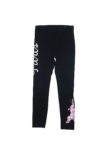 Girls Justice Black Leggings - Size 8