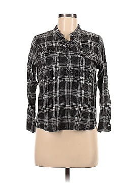 Madewell Terrace Lace-Up Shirt in Owens Plaid (view 1)