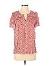 Pale Sky 100% Rayon Red Short Sleeve Blouse Size S - photo 1