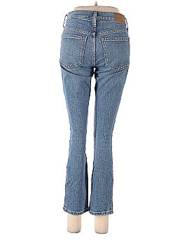Madewell The Petite Mid-Rise Perfect Vintage Jean in Ainsdale Wash: Knee-Rip Edition (view 2)
