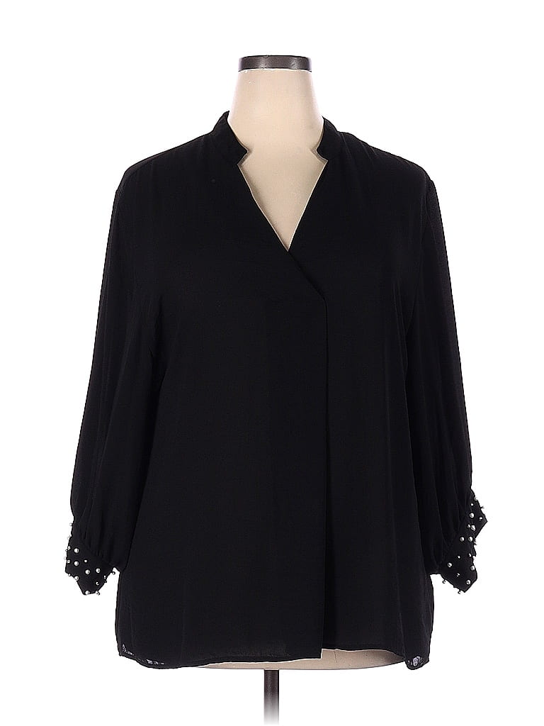 Blouse Femme Worthington Taille XL Multicolore - Manches Courtes, Stretch, Occasion