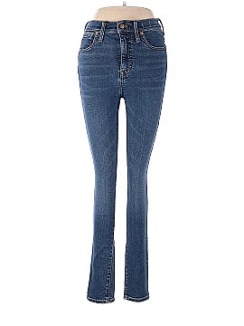 Madewell 10" High-Rise Skinny Jeans in Wendover Wash: TENCEL&trade; Denim Edition (view 1)