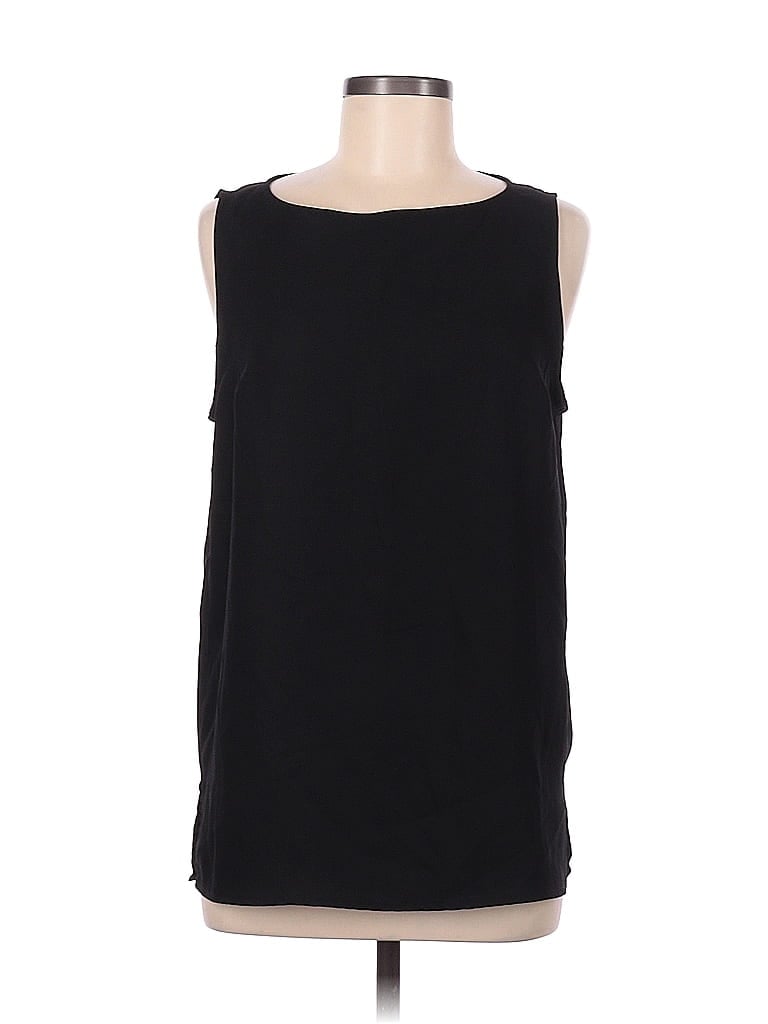 Pre-owned Adrienne Vittadini Sleeveless Blouse In Black