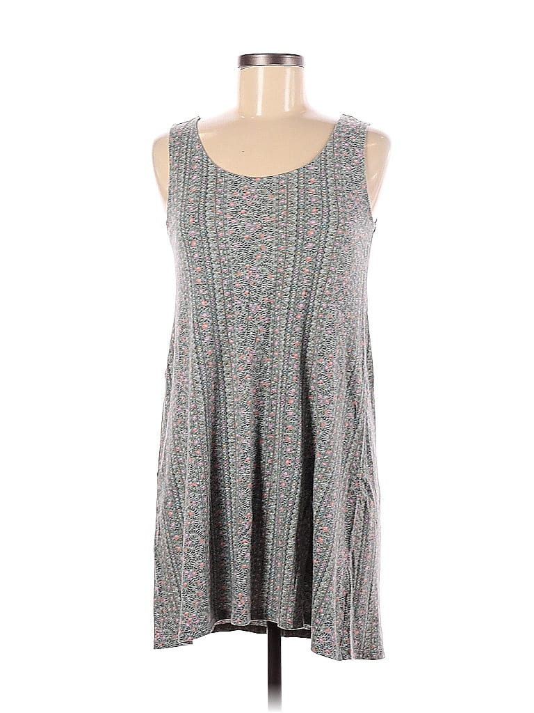 Uniqlo 100% Cotton Gray Casual Dress Size M - 66% off | thredUP